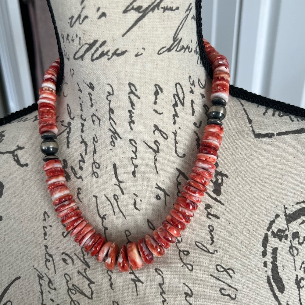 Sterling and spiny amazing necklace